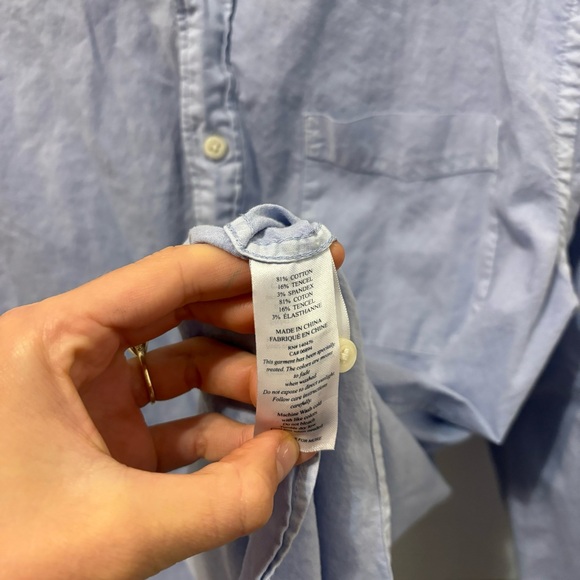 Faherty Mens Blue Button Down - Picture 5 of 8